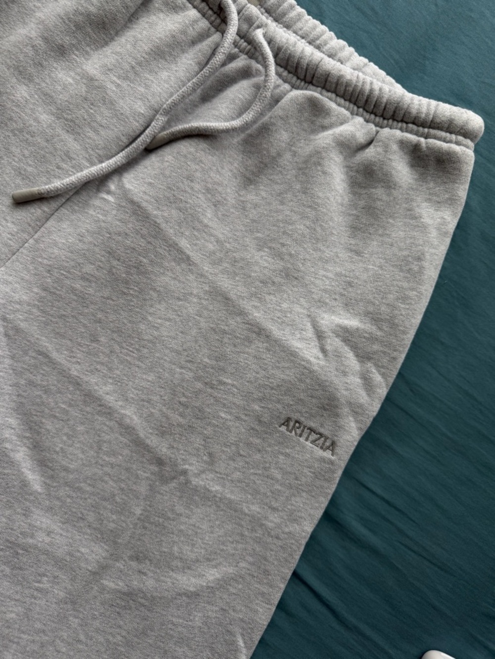 Aritzia Heather Gray Logo Sweatpants
